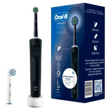 Oral-B звуковая Vitality Pro Black + насадка Sensitive Clean щетина мягкая