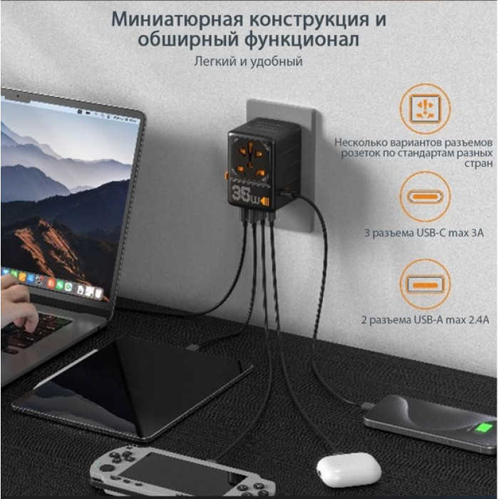 TS-WTA02 USB, USB Type-C черный