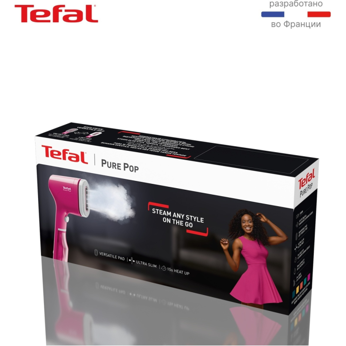 Отпариватель Tefal Pure Pop DT2023F0 розовый