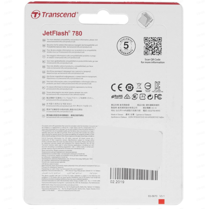 Transcend JetFlash 780 TS64GJF780 64 Гб