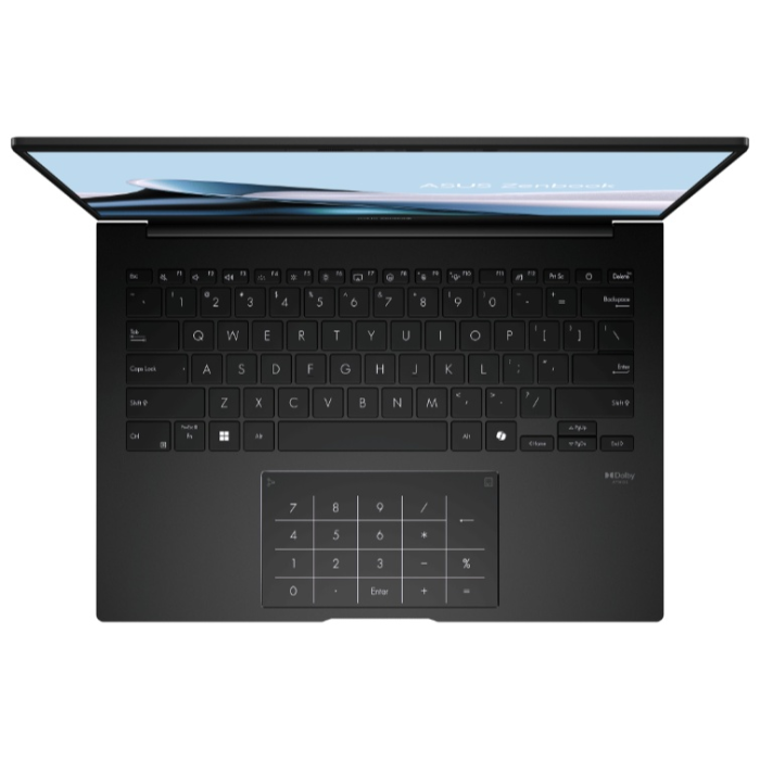 Ноутбук Asus 90NB14U1-M00E50 Zenbook 14 UM3406KA-QD233 14' WUXGA (1920 x 1200) OLED/AMD Ryzen AI 7 350 up to 5.0GHz (8C)/16GB/1TB SSD/AMDRadeonGraphics/Wi-Fi 6E/BT5.3/IR+FHD Camera/BKLT/NoOS/1Y/Jade Black<br>