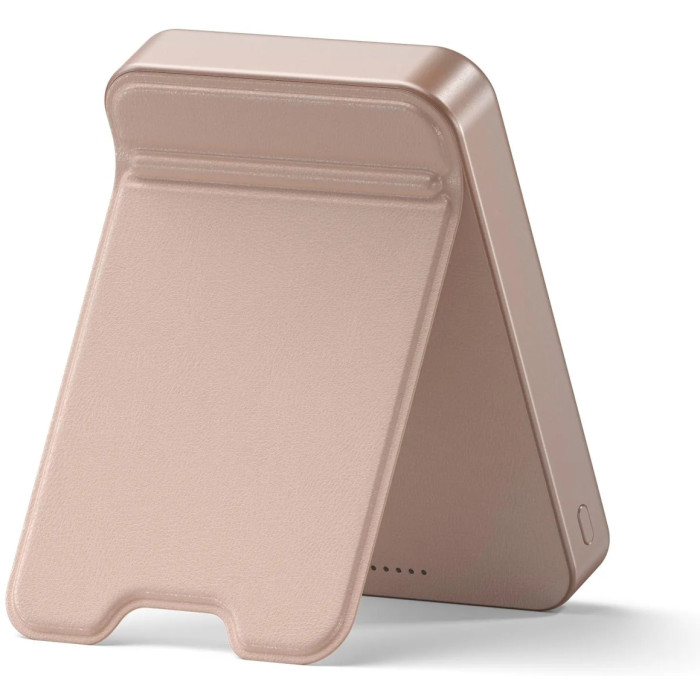 Внешний аккумулятор Satechi OntheGo Qi2 10K Magnetic Power Bank with Stand 10000 мАч 20 Вт розовый