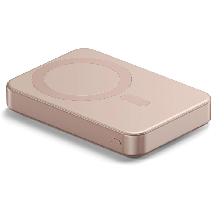 Внешний аккумулятор Satechi OntheGo Qi2 10K Magnetic Power Bank with Stand 10000 мАч 20 Вт розовый