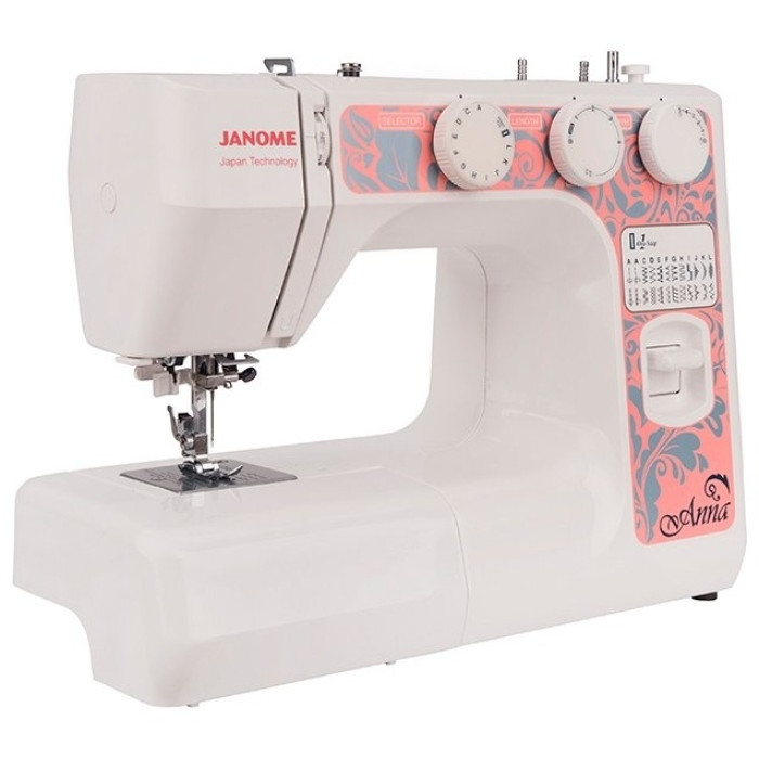 Janome Anna белый, розовый
