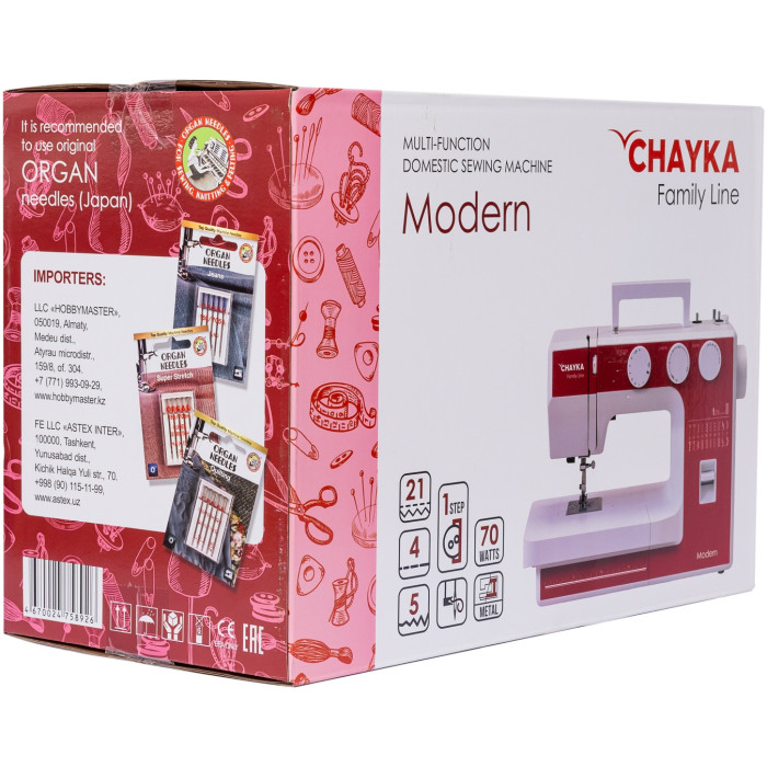 CHAYKA MODERN белый, красный