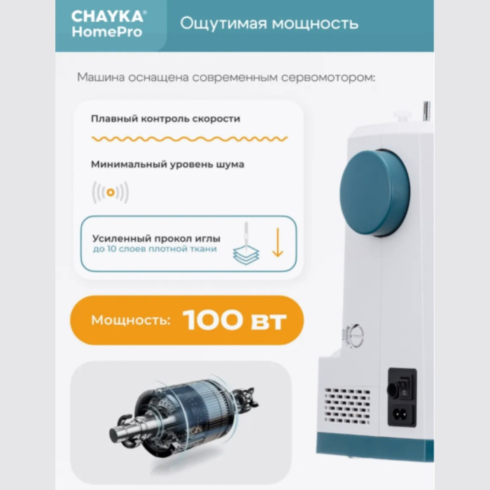 CHAYKA HomePro белый, бирюзовый
