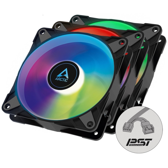 Вентилятор Arctic P12 PWM PST A-RGB 3Pack