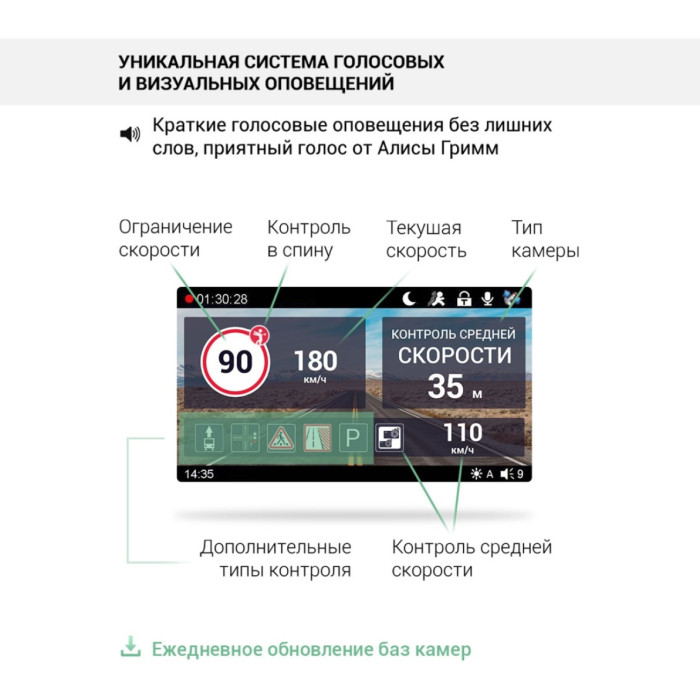 Видеорегистратор Roadgid CityGo 3 Wi-Fi 2CH черный