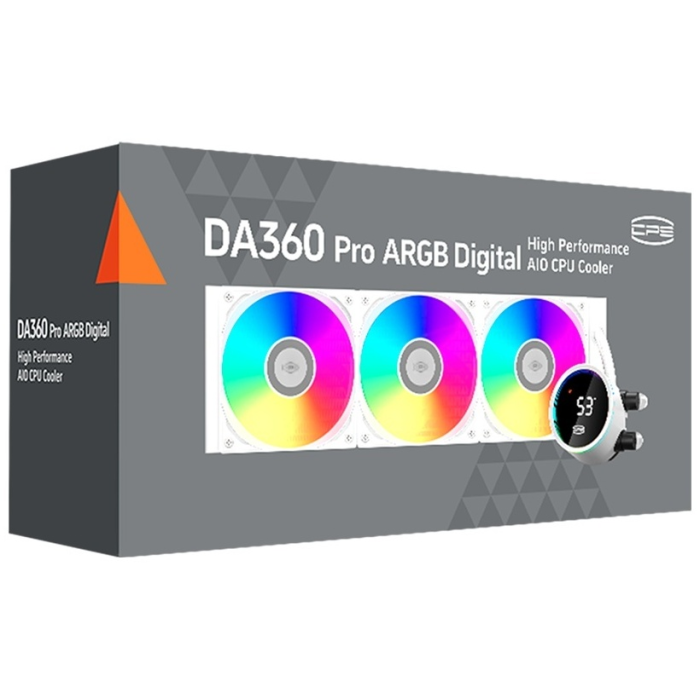 Водяное охлаждение для CPU PCCooler DA360 Pro ARGB Digital WH TDP 300W Intel/AMD Белый