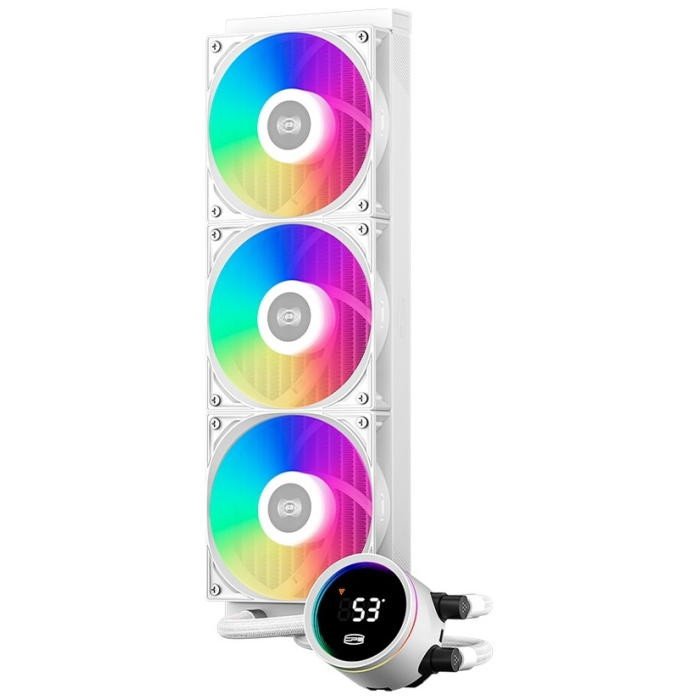 Водяное охлаждение для CPU PCCooler DA360 Pro ARGB Digital WH TDP 300W Intel/AMD Белый