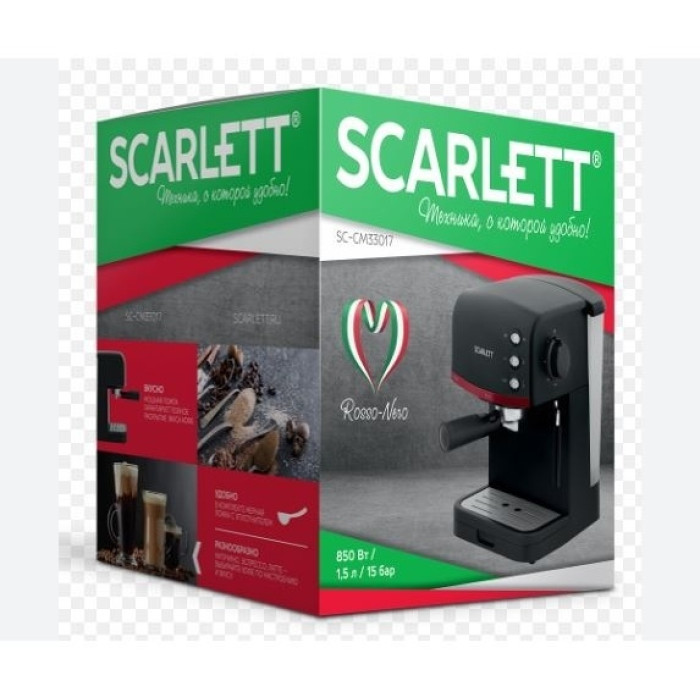 Кофеварка Scarlett SC-CM33017 серебристый, черный