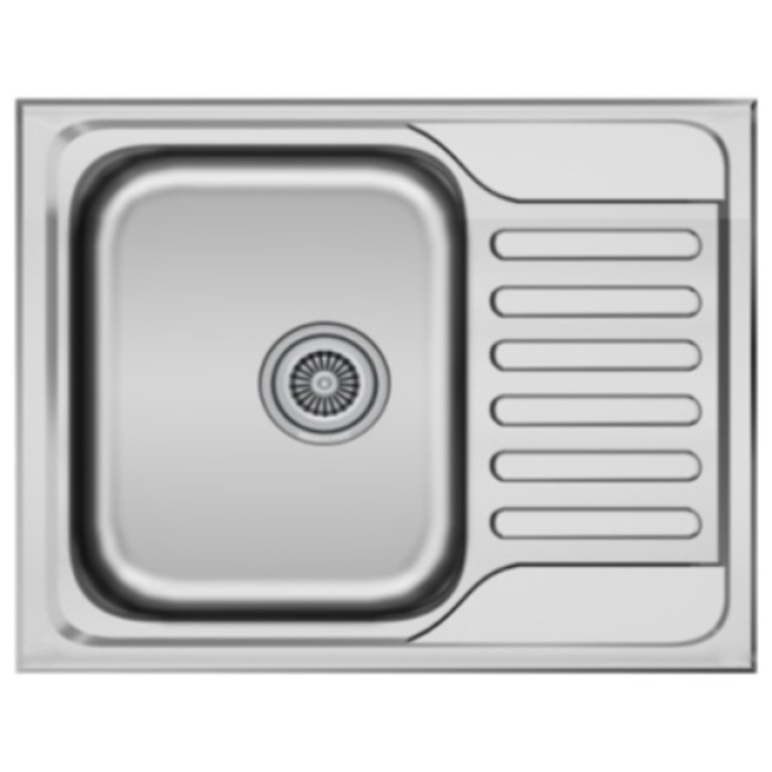 KuchenStern BASIS 45 AISI 304/R65 653SS60 врезная 40х34х19 см, нержавеющая сталь, тон алюметаллик