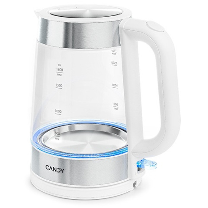 Электрочайник Candy CK-301 белый, серебристый
