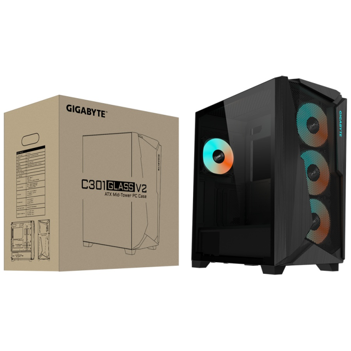 GIGABYTE GB-C301G V2 черный