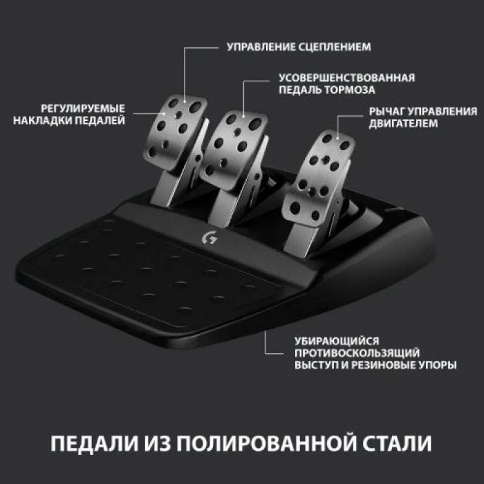 LOGITECH G923 Racing Wheel and Pedals - PC/PS - BLACK - USB<br>