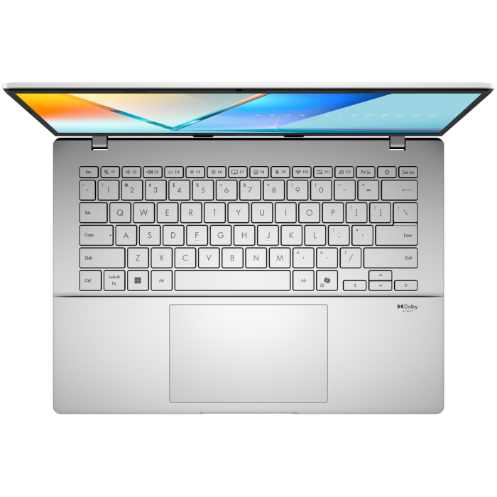 Ноутбук Asus 90NB16J1-M006L0 Vivobook S14 S3407CA-LY092W 14' WUXGA (1920 x 1200) IPS/Intel Core Ultra 5 225H up to 4.9 GHz (14C)/16GB/512GB/Intel Graphics/Wi-Fi 6/BT5.3/IR+FHD Camera/BKLT/Windows 11 Home/1Y/Cool Silver<br>