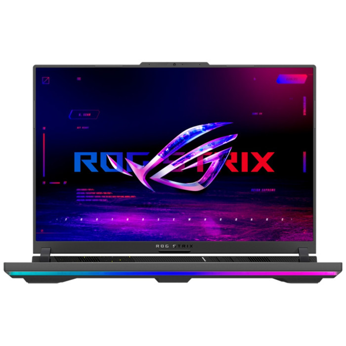 Ноутбук Asus 90NR0NJ7-M001J0 ROG Strix G16 G614PR-RV027 16' WUXGA(1920x1200) IPS 165Hz/AMD Ryzen 9 8940HX up to 5.3GHz 16C/16GB/1TB SSD/NVIDIA GeForce RTX5070 Ti 12GB/Wi-Fi 6E/BT5.3/1080P FHD Camera/4Zone RGB BKLT/NoOS/1Y/Eclipse Gray<br>