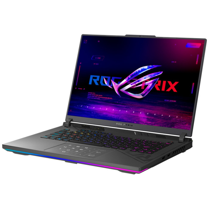 Ноутбук Asus 90NR0NJ7-M001J0 ROG Strix G16 G614PR-RV027 16' WUXGA(1920x1200) IPS 165Hz/AMD Ryzen 9 8940HX up to 5.3GHz 16C/16GB/1TB SSD/NVIDIA GeForce RTX5070 Ti 12GB/Wi-Fi 6E/BT5.3/1080P FHD Camera/4Zone RGB BKLT/NoOS/1Y/Eclipse Gray<br>