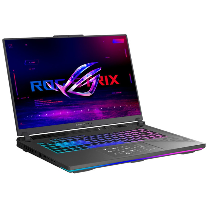Ноутбук Asus 90NR0NJ7-M001J0 ROG Strix G16 G614PR-RV027 16' WUXGA(1920x1200) IPS 165Hz/AMD Ryzen 9 8940HX up to 5.3GHz 16C/16GB/1TB SSD/NVIDIA GeForce RTX5070 Ti 12GB/Wi-Fi 6E/BT5.3/1080P FHD Camera/4Zone RGB BKLT/NoOS/1Y/Eclipse Gray<br>