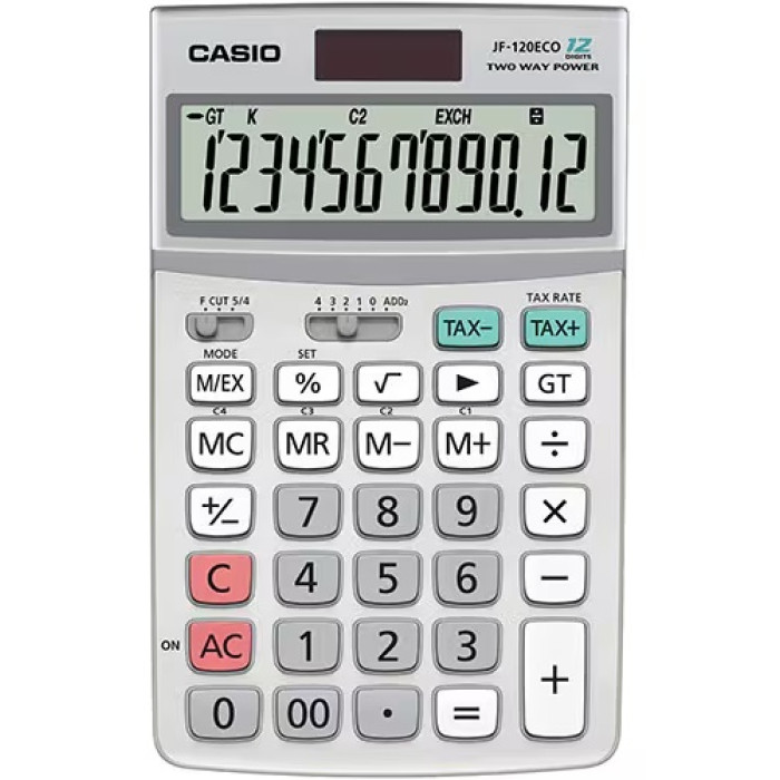 Калькулятор настольный CASIO JF-120ECO-W-EP