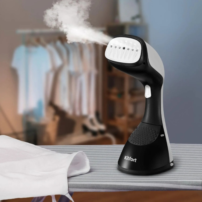 Отпариватель Kitfort КТ-9250 белый, черный