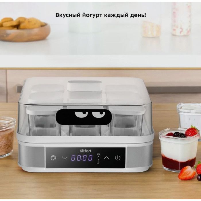 Kitfort КТ-4096 белый, прозрачный