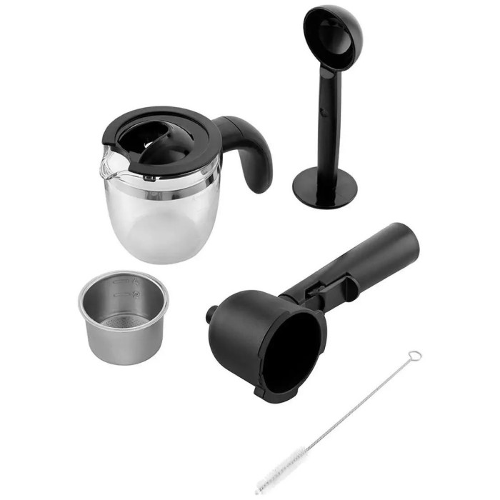 Кофеварка Kitfort КТ-760-1 черный, красный