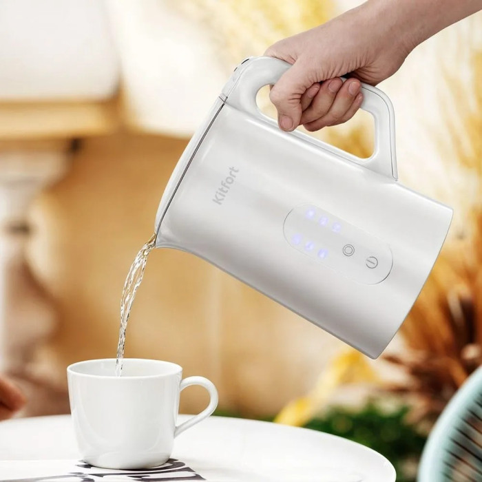 Электрочайник Kitfort КТ-6702 белый