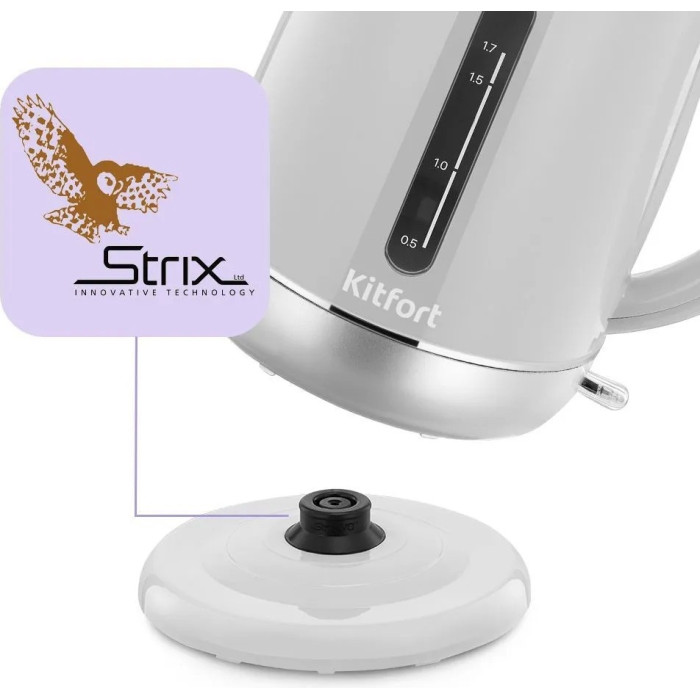 Электрочайник Kitfort КТ-8705 белый
