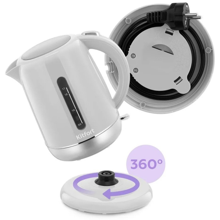 Электрочайник Kitfort КТ-8705 белый