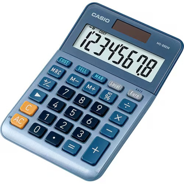 Калькулятор настольный CASIO MS-88EM-W-EP