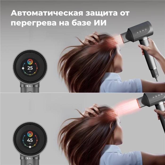 AENO AHD0005B фен 1500 Вт темно-серый