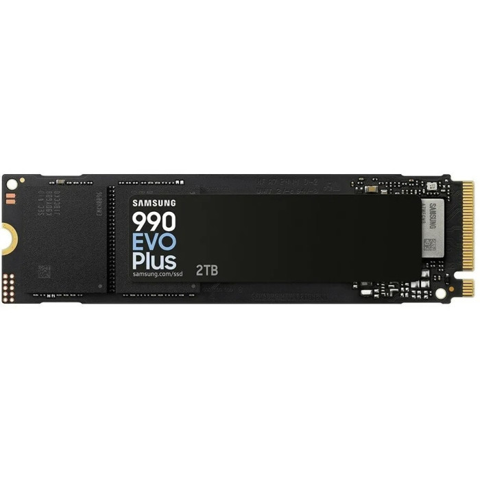 Твердотельный накопитель SSD Samsung 990 EVO PLUS MZ-V9S2T0BW, 2TB, M.2 PCIe 4.0 x4 /5.0 x2 NVMe, 7250/6300 Мб/с<br>328360