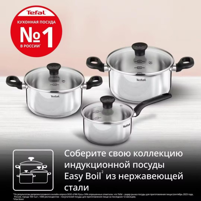 Кастрюля Tefal Easy Boil G7494674 24см<br>82939