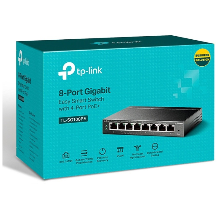 TP-LINK TL-SG108PE черный