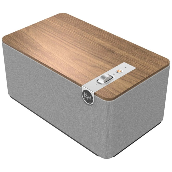 Портативная колонка Klipsch The Three Plus серый, коричневый