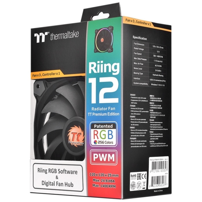 Thermaltake Riing Plus 12 RGB TT Premium Edition