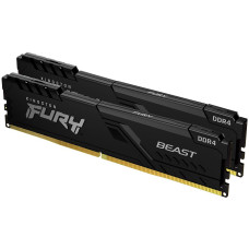 Kingston DRAM 8GB 3200MT/s DDR4 CL16 DIMM (Kit of 2) FURY Beast Black<br>