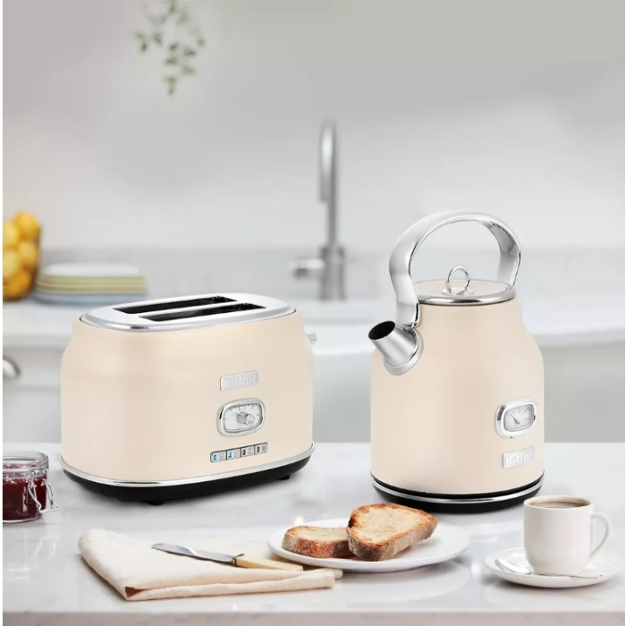 Электрочайник Kitfort KT-6150-1 бежевый