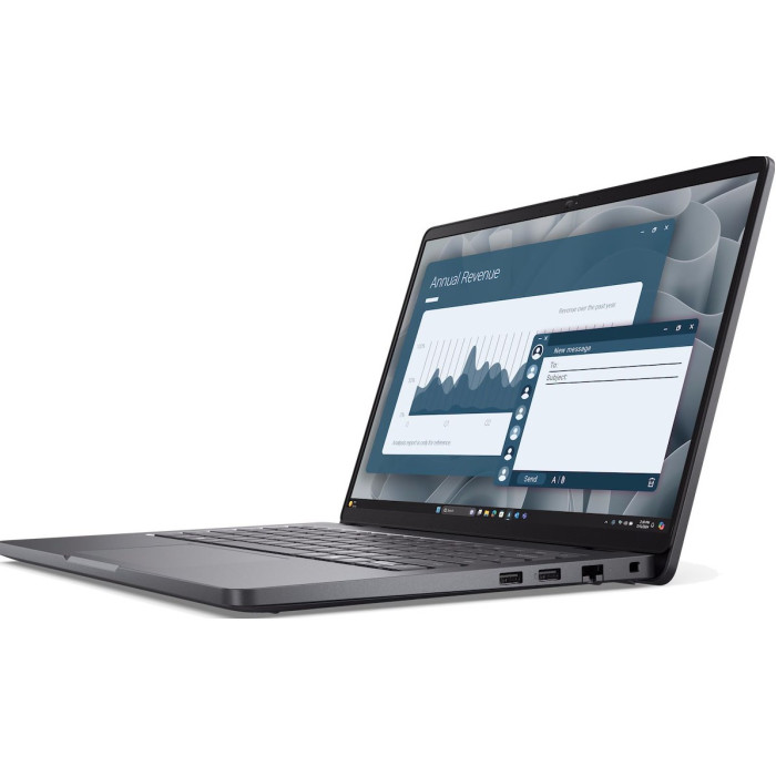 Ноутбук Dell/Pro 14 PC14255/3г/Ryzen AI 7 Pro/350/2 GHz/16 Gb/SSD/1024 Gb/No ODD/Radeon/860M/14 ''/1920x1200/Windows 11/Pro/64/Fingerprint Reader/Сере