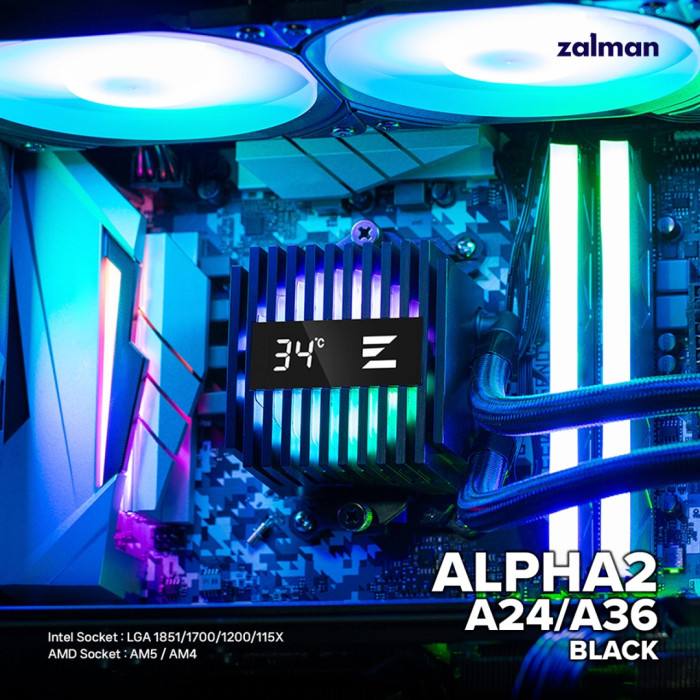 Кулер Zalman ALPHA2 A36 (BLACK) черный