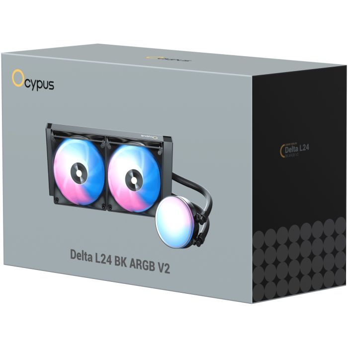 Ocypus Delta L24 BK ARGB V2, Delta-L24-BK2AAWNN02X-GL черный