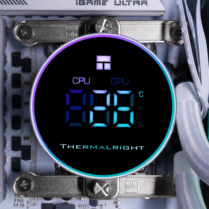 Водоблок Thermalright Frozen Magic 360 Digital ARGB WHITE V2 белый