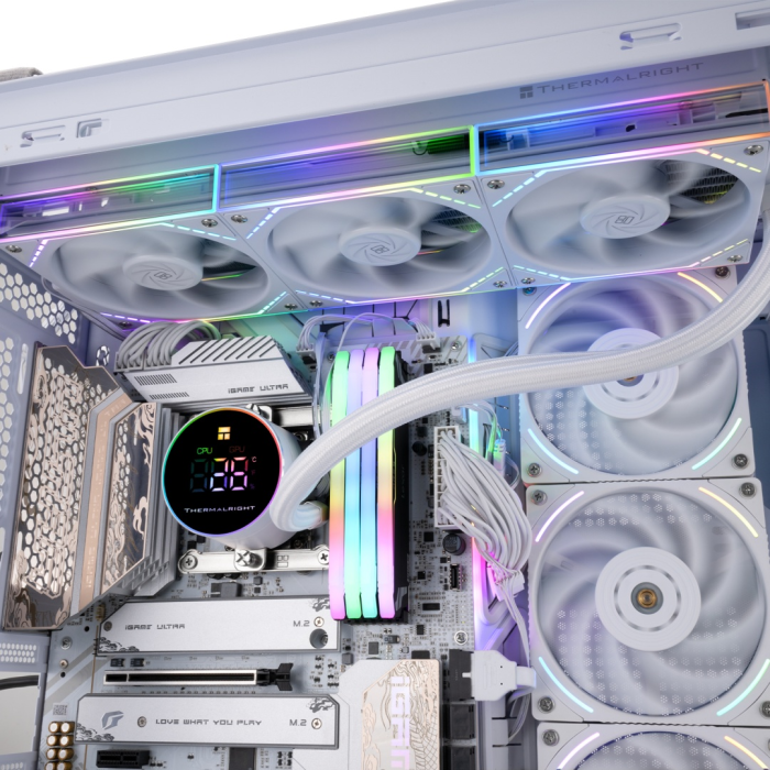 Водоблок Thermalright Frozen Magic 360 Digital ARGB WHITE V2 белый