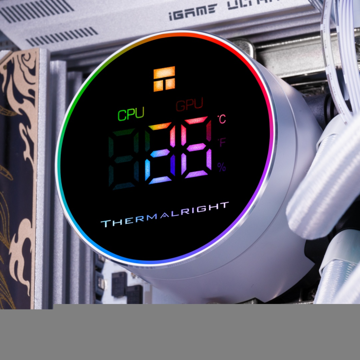 Водоблок Thermalright Frozen Magic 360 Digital ARGB WHITE V2 белый