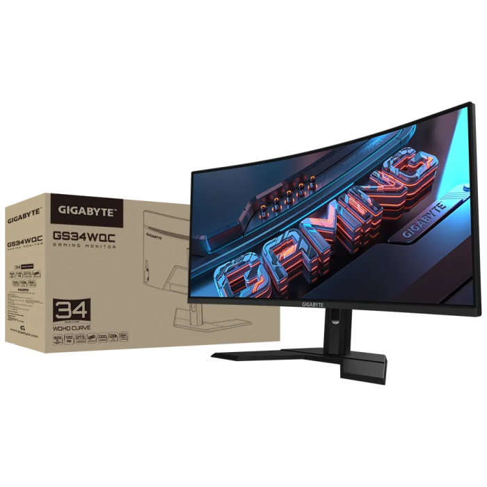34" GIGABYTE GS34WQC EK черный