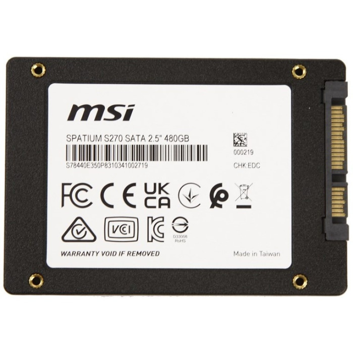SSD MSI SPATIUM S270 480 Гб