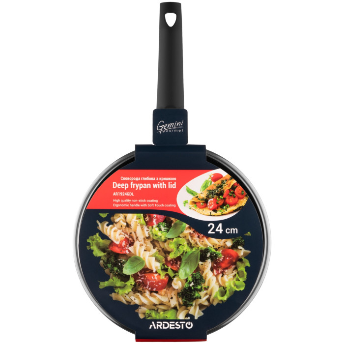 Сковорода Ardesto Gemini Gourmet Viareggio 24 см с антипригарным покрытием, алюминий