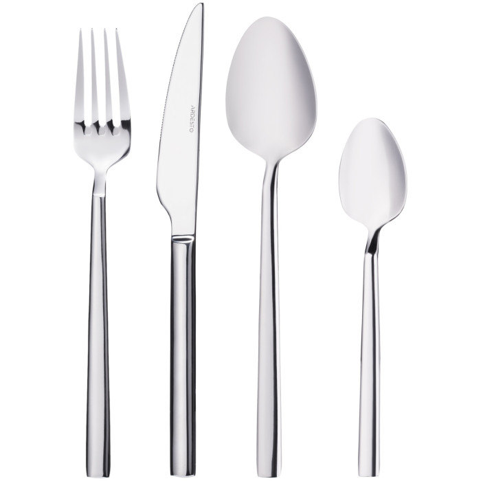 Набор столовых приборов Ardesto 24 шт, серебристый AR0724BES