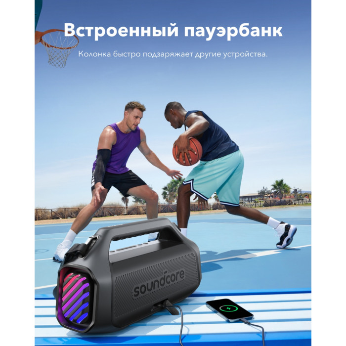 Портативная колонка Soundcore Boom 2 Plus черный
